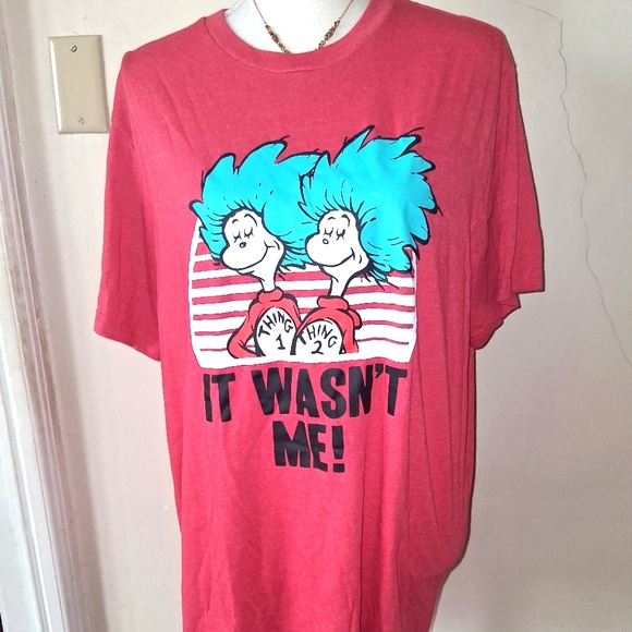 *bogo* Dr. Seuss Red and Blue Funny Shirt - Picture 1 of 2